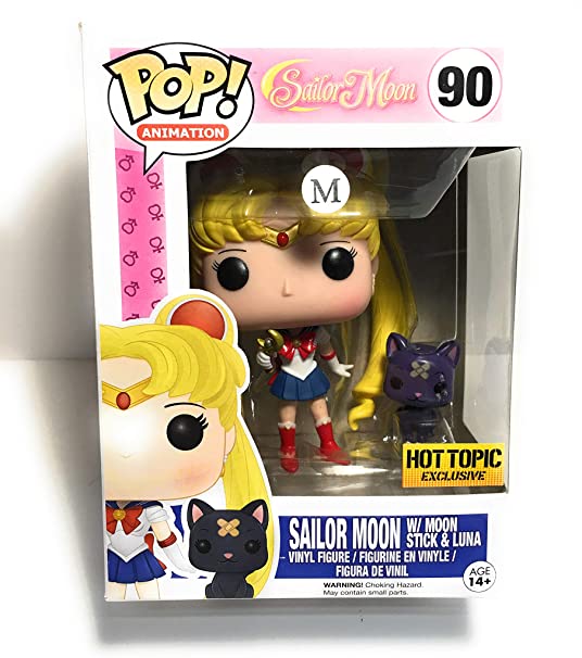 Funko Pop! Animation Sailor Moon #90 with Moon Stick and Luna (Exclusive)