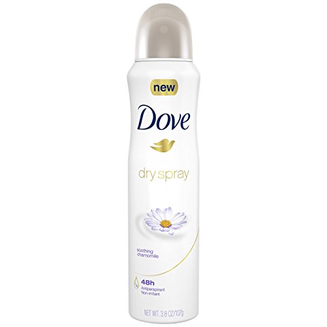 Dove Dry Spray Antiperspirant Deodorant, Soothing Chamomile 3.8 oz
