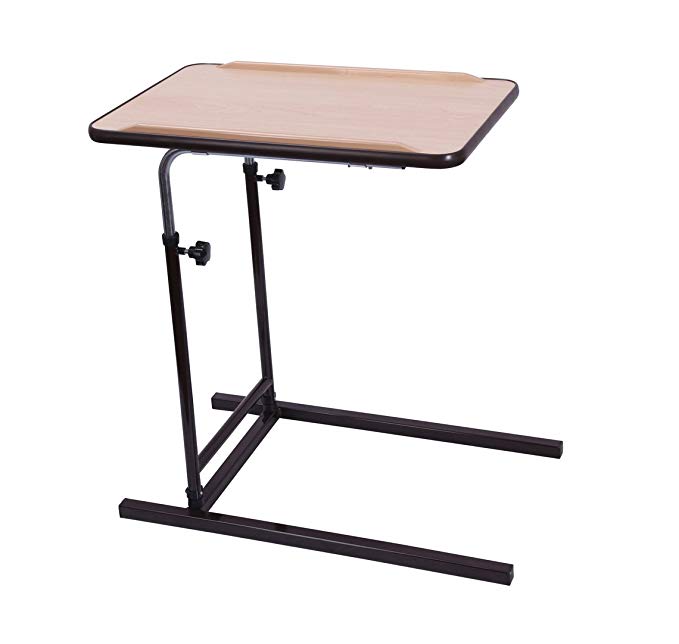 Drive Medical Langton Over Bed/Chair Table - Height/Tilt Adjustable