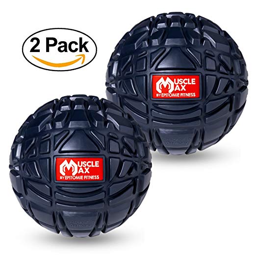 Muscle Max Massage Ball - Therapy Ball for Trigger Point Massage - Deep Tissue Massager for Myofascial Release - Mobility Ball for Exercise & Recovery