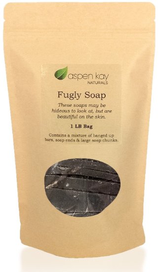 Dead Sea Mud Soap, 1 Pound Bag of Fugly Soap, a Mixture of Banged Up Bars, Soap Ends & Soap Chunks. 100% Natural & Organic Soap.