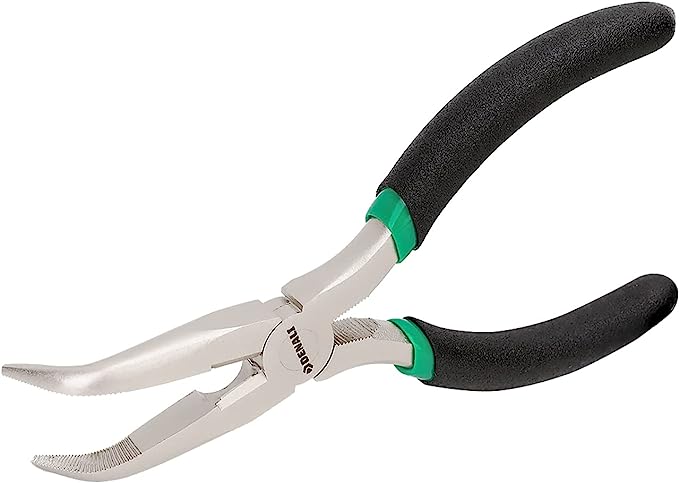 Denali 6-Inch, 70-Degree Bent Long Nose Pliers with Comfort Grip
