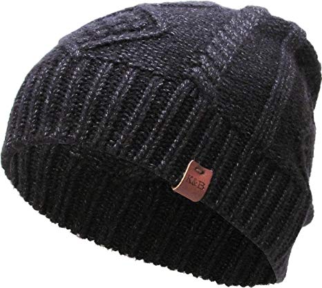 KBETHOS Winter Cable Knit Beanie Short Skull Cap Ski Warm Hat