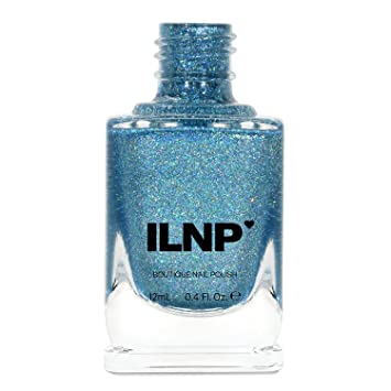 ILNP Cold as Ice - Icy Blue Ultra Holographic Nail Polish, Chip Resistant, 7-Free, Non-Toxic, Vegan, Cruelty Free, 12ml