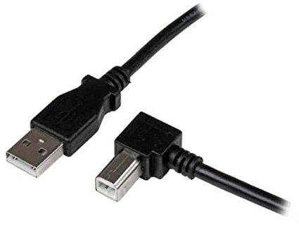 StarTech.com 3-Meter USB 2.0 A to Right Angle B Cable Cord (USBAB3-MeterR)