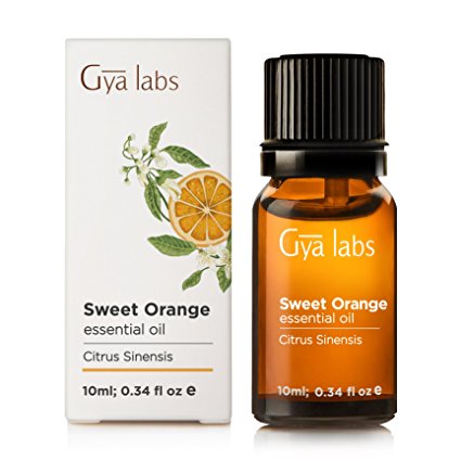 Sweet Orange (Brazil) Essential Oil - 100% Pure, Undiluted, Natural & Therapeutic Grade for Aromatherapy Diffuser, Health Skin and Relaxtion - 10ml - Gya Labs