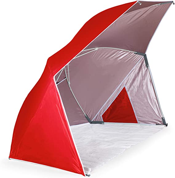 ONIVA - a Picnic Time Brand - Brolly Beach Umbrella Tent - Pop Up Beach Tent - Beach Sun Shade