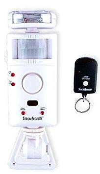 UniquExceptional MA795DC Strobe Motion Activated Alarm and Door Chime with Remote (White)