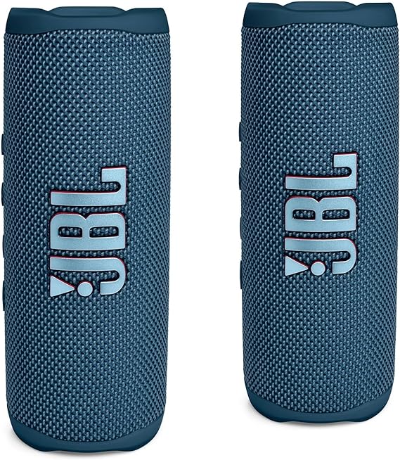 JBL Flip 6 Waterproof Portable Bluetooth Speaker - Pair (Blue)