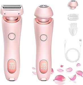 Modira Shaver, Modira Mermaid Shaver, Waterproof Electric Razor for Women, 2 in 1 Electric Shaver Razors for Wome (Pink)