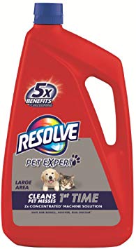 Resolve Carpet Steam Cleaner Solution, 22 fl oz Bottle, 2X Concentrate