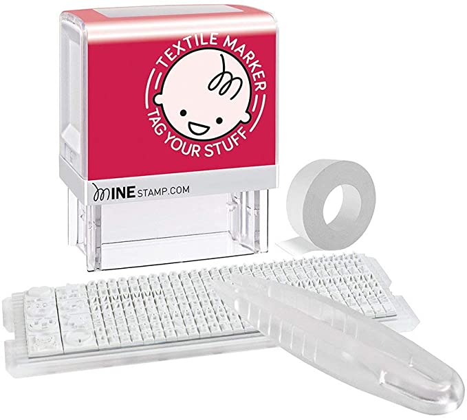 MiNE Consolidated Stamp Mine Personalized Stamp Kit, Black, 2.9" x 1" x 2.3"