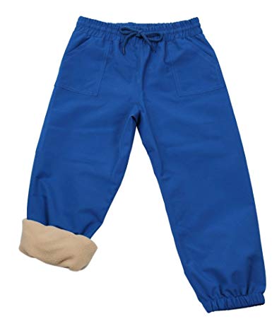 JAN & JUL Kids Water-Proof Fleece-Lined/Single Layer Rain Pants