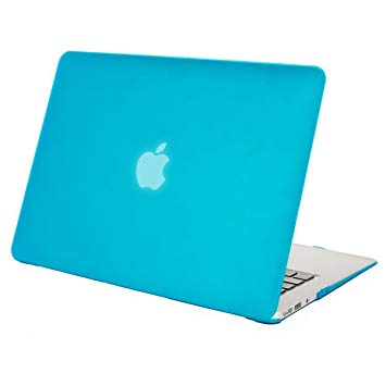 Mosiso Plastic Hard Case Cover for MacBook Air 13 Inch (Models: A1369 and A1466), Aqua Blue
