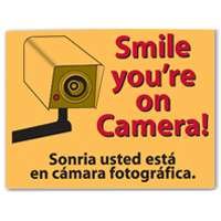 Smile You're on Camera Sign, 9" x 12"