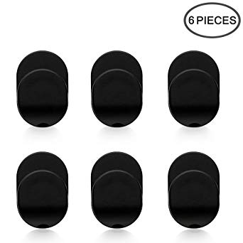 Sonku 6 Piece Ring Hook Mount Accessories, Upgrade Version Phone Mount Hook for Universal Cellphone Finger Ring Holder Grip Stand - (Black)