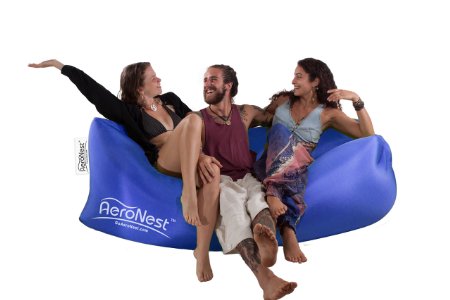 AeroNest Air Lounger Quick Inflatable Lightweight Packable and Comfortable For Beach Camping and Festival relaxation The Air Couch Beanless Bag Hammock