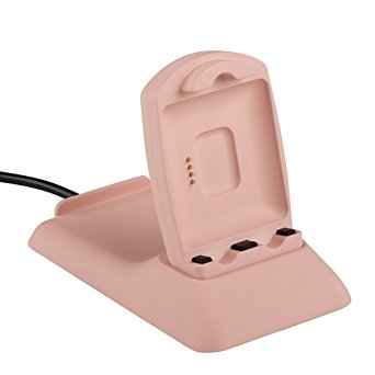 For Fitbit Blaze Charger, Wearlizer Charging Stand Replacement, Charging Cradle Dock Accessories for Fitbit Blaze---Pink