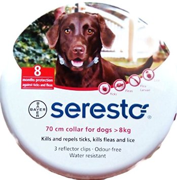 2-packs Seresto Flea and Tick Collar for Dogs Over 8 Kg Large Dogs