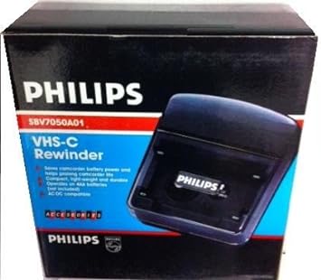 philips (for Compact CAMCORDERS ONLY) VHS-c (Compact VHS Tape) rewinder. Helps Prolong Your Camcorder Life. Rewinds Tapes in Two Minutes. Auto Shut Off.