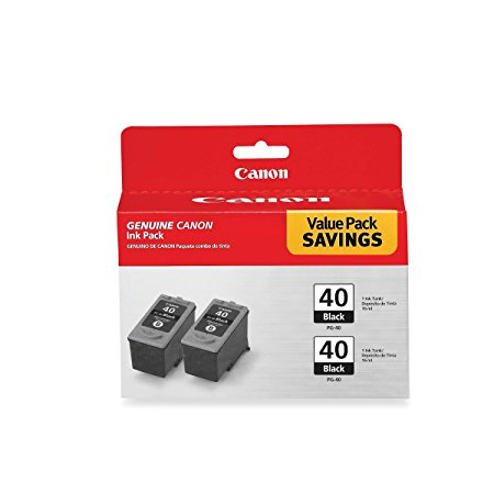 Canon 0615B013 PG-40 Black Twin Pack