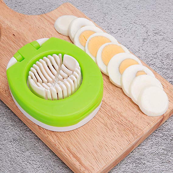 Egg Slicer, Egg Cutter, 2-In-1 Multi-Function Boiled Egg Slicer With Stainless Steel Cutting Wire.Better To Help You Cut The Perfect Shape Of Boiled Eggs, Tomatoes And Other Foods.