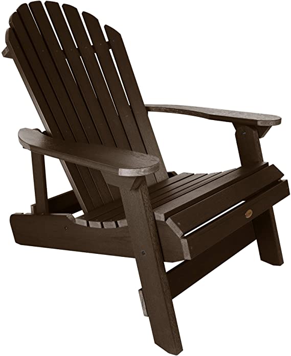 Highwood AD-KING1-ACE Hamilton Adirondack Chair, King Size, Weathered Acorn