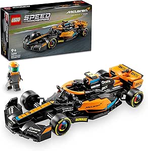 LEGO Speed Champions La Voiture de Course de Formule 1 McLaren 2023 -Véhicule Jouet à Construire pour Enfants dès 9 Ans qui Aiment la Vitesse - Décoration Chambre - Cadeau pour Garçons et Filles 76919