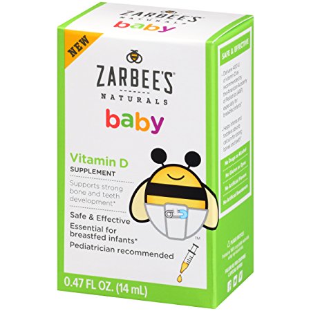 Zarbee's Naturals Baby Vitamin D Supplement, 0.47 Fl. Ounce