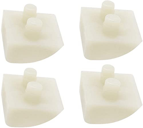 Prime&Swift Pod Shoes/Feet Clear (for Concrete, 4 Pack) AXV414P Replacement Pool Shoes for Hayward Navigator Cleaners