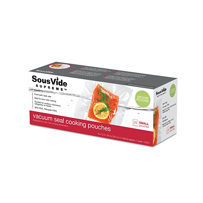 SousVide Supreme Vacuum Seal Cooking Pouches, Small, SVV-00302