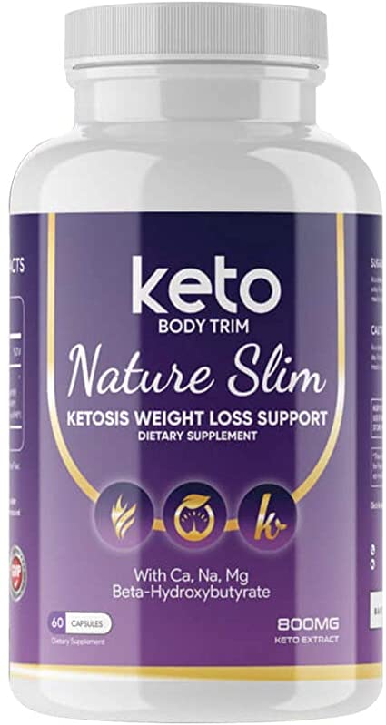 Keto Body Trim Nature Slim - Ketosis Weight Management Support - Keto Body Trim Diet Pills (60 Capsules, 1 Month Supply)