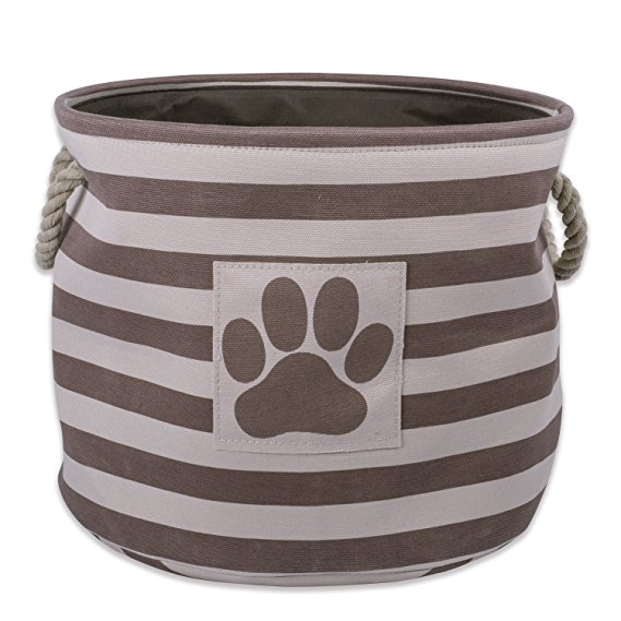 Bone Dry DII Pet Toy and Accessory Storage Bin, Collapsible Organizer Storage Basket for Home Décor, Pet Toy, Blankets, Leashes and Food