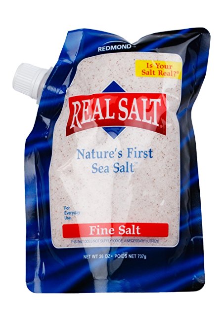 Redmond Real Salt, Fine Ground, 26 Ounce Pouch
