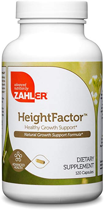 Zahler HeightFactor, Healthy Growth Supplement, Natural Supplement for Growing Taller, Certified Kosher, 120 Capsules