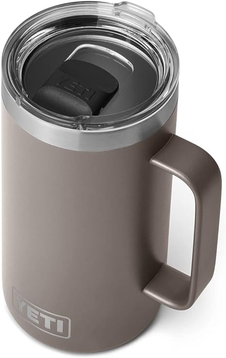 YETI Rambler, Vacuum Insulated Stainless Steel Mug with Magslider Lid, Sharptail Taupe, 24oz (710ml)