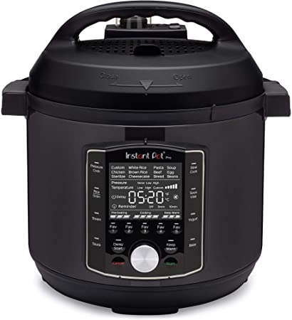 Instant Pot Pro 10-in-1 Pressure Cooker, Slow Cooker, Rice/Grain Cooker, Steamer, Saute, Sous Vide, Yogurt Maker, Sterilizer, and Warmer, 8 Quart