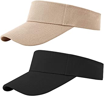 Cooraby Sports Sun Visor Hats Adjustable Sun Visor Caps for Women and Men