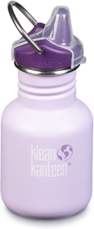 Klean Kanteen Kid Kanteen Classic Sippy Single Wall Stainless Steel Kids Water Bottle with Sippy Cap