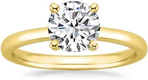 1 to 6 Carat Lab Grown 4 Prong Solitaire Round Cut IGI CERTIFIED Diamond Engagement Rings H-I Color VS2-SI1 Clarity…