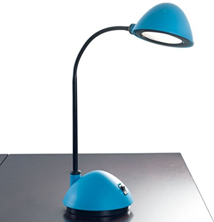 Lavish Home Bright Energy Saving LED Desk Lamp, Blue (21")