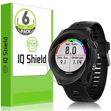 Garmin Forerunner 935 Screen Protector (6-Pack), IQ Shield LiQuidSkin Full Coverage Screen Protector for Garmin Forerunner 935 HD Clear Anti-Bubble Film