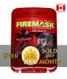 FIREMASK Emergency Escape Hood Oxygen Mask Smoke Mask Respirator for Industrial and Urban Survival - Protects for 60 Min Against Fire Gas and Smoke Inhalation  Great for Home Office Truck High Rise Buildings Get Peace of Mind Now Makes a great House warming gift