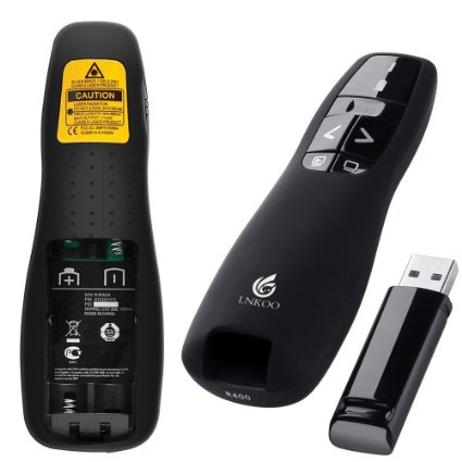 LNKOO RF 24GHz Wireless USB PowerPoint PPT Presenter Presentation Remote Control Laser Pointer Flip Pen