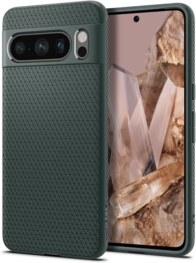 Spigen Liquid Air Armor Designed for Pixel 8 Pro Case (2023) - Abyss Green