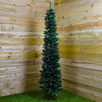 200CM Ambassador Christmas Tree Green Pencil Pine Slim Tree 200 x 56cm by Ambassador Christmas