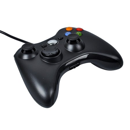 Stoga Wired USB Game Pad Controller For MICROSOFT Xbox 360 PC Windows7 XP-Black