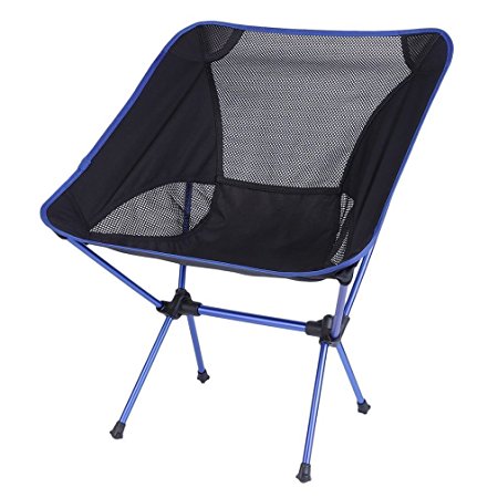 Homgrace Ultralight Portable Outdoor Camping Chairs, Lightweight and Comfortable, perfect for Fishing, Hiking, Picnic, travel