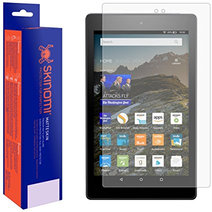 Fire HD 8 Screen Protector (2016,6th Gen), Skinomi MatteSkin Full Coverage Screen Protector for Fire HD 8 Anti-Glare and Bubble-Free Shield