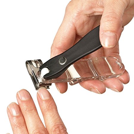 EZ Grip Rotary Stainless Steel Sharp Blade Fingernail Toenail Nail Clipper, Trimmer And Cutter
